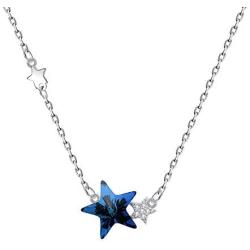 BriLove Women 925 Sterling Silver Twinkle Little Star Pendant Necklace