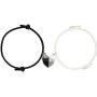 OBSUN Magnetic Heart Couples Bracelets Moon and Sun Relationship Matching Friendship Rope Bracelet Bracelets for Couple Bestfriend