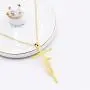 Nanafast 18k Gold Plated Cross Necklace for Girls Faith in Love Dainty Cross Pendant Necklace for Women, Mothers Day Valentines Day