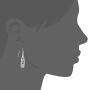 Comelyjewel Women Lady Copper Dangle Earrings Hollow Carved Flower Drop Ear Piercing Jewelry Durable and Useful
