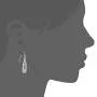 Comelyjewel Women Lady Copper Dangle Earrings Hollow Carved Flower Drop Ear Piercing Jewelry Durable and Useful Comelyjewel Women Lady Copper Dangle Earrings Hollow Carved Flower Drop Ear Piercing Jewelry Durable and Useful