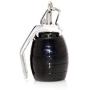 Fusamk Hip Hop Stainless Steel Grenade Pendant Charm Necklace with 24'' Box Chain