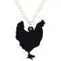 NEWEI Acrylic Unique Chicken Hen Rooster Necklace Chain Pendant Choker Fashion Farm Animal Pet Jewelry for Women Gift Charm NEWEI Acrylic Unique Chicken Hen Rooster Necklace Chain Pendant Choker Fashion Farm Animal Pet Jewelry for Women Gift Charm