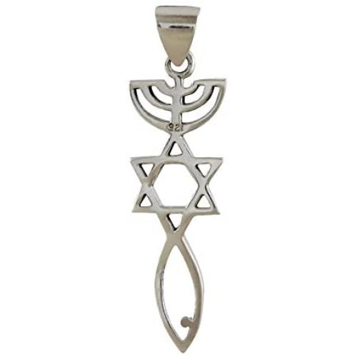 AJDesign Real 925 Sterling Silver Pendant Charm with Religious Token