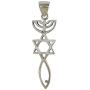 AJDesign Real 925 Sterling Silver Pendant Charm with Religious Token