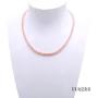 JYX Pearl Necklace Set AA+ Quality 4-5mm Lavender Freshwater Pearl Necklace Bracelet and Earrings Set for Girl Women
