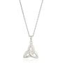 Solvar Celtic Weave & Trinity Knot Necklace Silver Irish Made