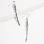 coadipress Vintage Katana Knife Dangle Drop Earrings for Women Girls Personalized Creative Funny Punk Cool Silver Retro Statement Earrings