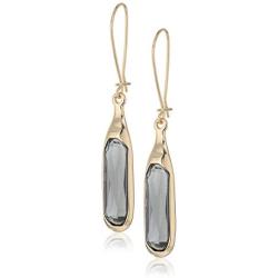Robert Lee Morris ''Set In Stone'' Faceted Stone Long Drop Earrings