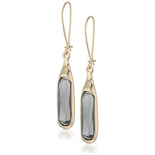 Robert Lee Morris ''Set In Stone'' Faceted Stone Long Drop Earrings