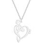 Music Note Heart of Treble and Bass Clef Choker Necklace Infinity Love Heart Pendant Necklace Collars Hypoallergenic Jewelry Birthday Gift