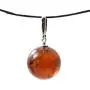 TipTopEco Cognac Baltic Amber Round Ball Pendant Made with Silver (Cognac) TipTopEco Cognac Baltic Amber Round Ball Pendant Made with Silver (Cognac)