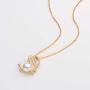 Pearl Pendant Necklace Freshwater Cultured White Single Pearl Necklace 14K Gold Filled Pearl Jewelry Gifts for Women Girls Wife
