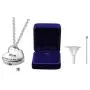 GISUNYE Cremation Urn Necklace for Ashes Urn Jewelry,Forever in My Heart Carved Stainless Steel Keepsake Waterproof Memorial Pendant for mom & dad with Filling Kit (Mom)…