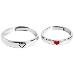 2 Pcs Sun Moon Matching Rings Set Couple Friendship Lover Open Adjustable Rings Minimalist Heart Engagement Wedding Bands Simple Multi-Style Jewelry for Him Her Lover Couples