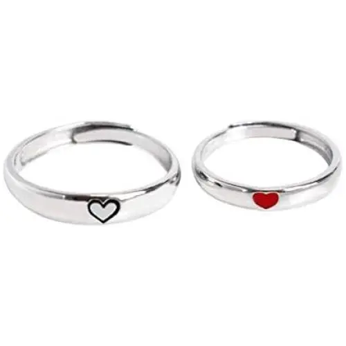 2 Pcs Sun Moon Matching Rings Set Couple Friendship Lover Open Adjustable Rings Minimalist Heart Engagement Wedding Bands Simple Multi-Style Jewelry for Him Her Lover Couples 2 Pcs Sun Moon Matching Rings Set Couple Friendship Lover Open Adjustable Rings Minimalist Heart Engagement Wedding Bands Simple Multi-Style Jewelry for Him Her Lover Couples