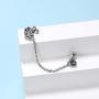Chain Linked Upper Ear Stud Punk Sword Dangle Surgical Steel Helix Cartilage to Lobe Stud Earring