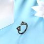 Celtic Knot Bar Necklace Gift Jewelry 925 Sterling Silver/Gold Plated/Black Tone Adjustable Arrow Ring Geometric Triangle Ring Modern Fashion Jewelry Gift for Women Girls