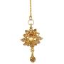Bindhani Bollywood Jewellery Bridal Bridemaids Wedding Kundan Choker Gold Plated Indian Necklace Earrings Tikka Jewelry Set for Women