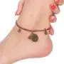 Speyst Twelve Constellations Hand-Woven Ethnic Wind Chimes Ceramic Anklet