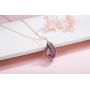 XIANNVXI Wire Wrapped Natural Irregular Raw Stone Pendant Necklace Reiki Healing Crystal Necklaces Gemstone Quartz Jewelry for Women Girls
