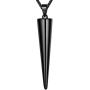 Beautlace Cone Necklace Silver/18K Gold/Black Gun Plated Geometric Pendant Minimalist Jewelry for Men and Women KP0098