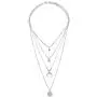 Layered Moon Metal Crescent Necklace, Necklace Layered Circle & Moon Necklace Bar Pendant Necklace Alloy Initial Necklace Gifts for Women Girl (Silver) Layered Moon Metal Crescent Necklace, Necklace Layered Circle & Moon Necklace Bar Pendant Necklace Alloy Initial Necklace Gifts for Women Girl (Silver)