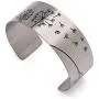 Vera Viva Just Breathe Hidden Inspirational Mindful Cuff Bracelet in Stainless Steel, Adjustable Fit Vera Viva Just Breathe Hidden Inspirational Mindful Cuff Bracelet in Stainless Steel, Adjustable Fit