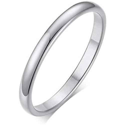 Modyle 2mm Thin Rings Female Jewelry Black Silver Color Rose Gold Color Stainless Steel Elegant Party Tail Ring for Woman