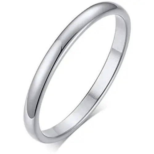 Modyle 2mm Thin Rings Female Jewelry Black Silver Color Rose Gold Color Stainless Steel Elegant Party Tail Ring for Woman