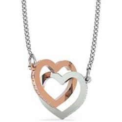 Faith Davis Interlocking Hearts Necklace - Gift for Daughter from Mom - Birthday, Graduation, or Just Because!