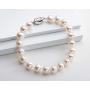 Pearl Bracelets Freshwater Cultured Genuine Pearl Bracelet with Sterling Silver Clasp Pearl Jewelry Gift for Women Girls Bridesmaid 7.1 Inches 6-7mm/7-8mm/8-9mm/9-10mm/10-11mm