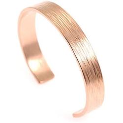 10mm Wide Bark Copper Cuff Bracelet by John Brana Handmade Jewelry 100% Uncoated Solid Copper Cuff