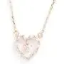14k gold-plated inlaid cubic zirconia round low-sensitivity ladies necklace earrings set, fashion trend does not fall off