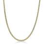 Mens Stainless Steel Gold Ion Plated Thin Foxtail Gift Set Necklace - 4 MM, 22 Inches with Lobster Closure