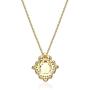 Gin & Grace 10K Yellow Gold Natural Opal Diamond (I1,I2) Pendant for Women