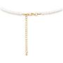 Rosemarie & Jubalee Womens Single Strand Classic Cream 6mm Simulated Pearl Necklace 14mm Dangle Charm and Earrings Jewelry Set