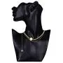 Jertom 14K Gold Plated Double Layered Pendants Necklace, Fashion Jewelry for Women Girls
