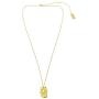 Hakimi Textured Gold-Plated Pendant Long Necklace