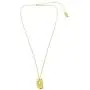 Hakimi Textured Gold-Plated Pendant Long Necklace Hakimi Textured Gold-Plated Pendant Long Necklace