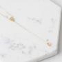 GELIN 14k Solid Gold 0,03 ct Diamond Teardrop Pendant Y Necklace for Women, Surprise Fine Jewellery ,18 inch