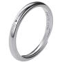 Custom Engrave Wedding Band 925 Sterling Silver 2.5mm Wide Couple Rings Personalized with Names