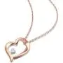 Agvana 18K 14K Solid Rose Gold White Gold Diamond Dolphin Heart Dainty Pendant Necklace Fine Jewelry Anniversary Birthday Gifts for Women Teen Girls Mom Grandma Daughter Her with Jewelry Box, 16''+2''