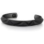 Room101 Stainless Steel with Black PVD Cuff Bangle Bracelet, 8'' - Choise of Style