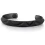 Room101 Stainless Steel with Black PVD Cuff Bangle Bracelet, 8'' - Choise of Style Room101 Stainless Steel with Black PVD Cuff Bangle Bracelet, 8'' - Choise of Style