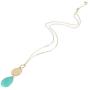 LivingLife Long Necklace for Women, Teardrop Pendant Necklace with Chain Extenders Fashion Jewelry Gift for Monther’s Day, Anniversary