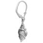 Sterling Silver Seashell Leverback Earrings