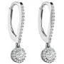 1/2 to 3/4 Carat Diamond Round Halo Dangle Earrings for Women in 14k White Gold (H-I, SI2-I1, cttw) Leverback by Privosa Fine Jewelry 1/2 to 3/4 Carat Diamond Round Halo Dangle Earrings for Women in 14k White Gold (H-I, SI2-I1, cttw) Leverback by Privosa Fine Jewelry