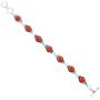 Carnelian Bracelet 925 Silver Overlay Handmade Boho Style Jewelry