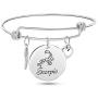 TOOPNK Zodiac Bangle Bracelet for Women Silver Constellation Bracelet Stainless Steel Expandable Wire Bracelet Birthday Gifts for Women Girls